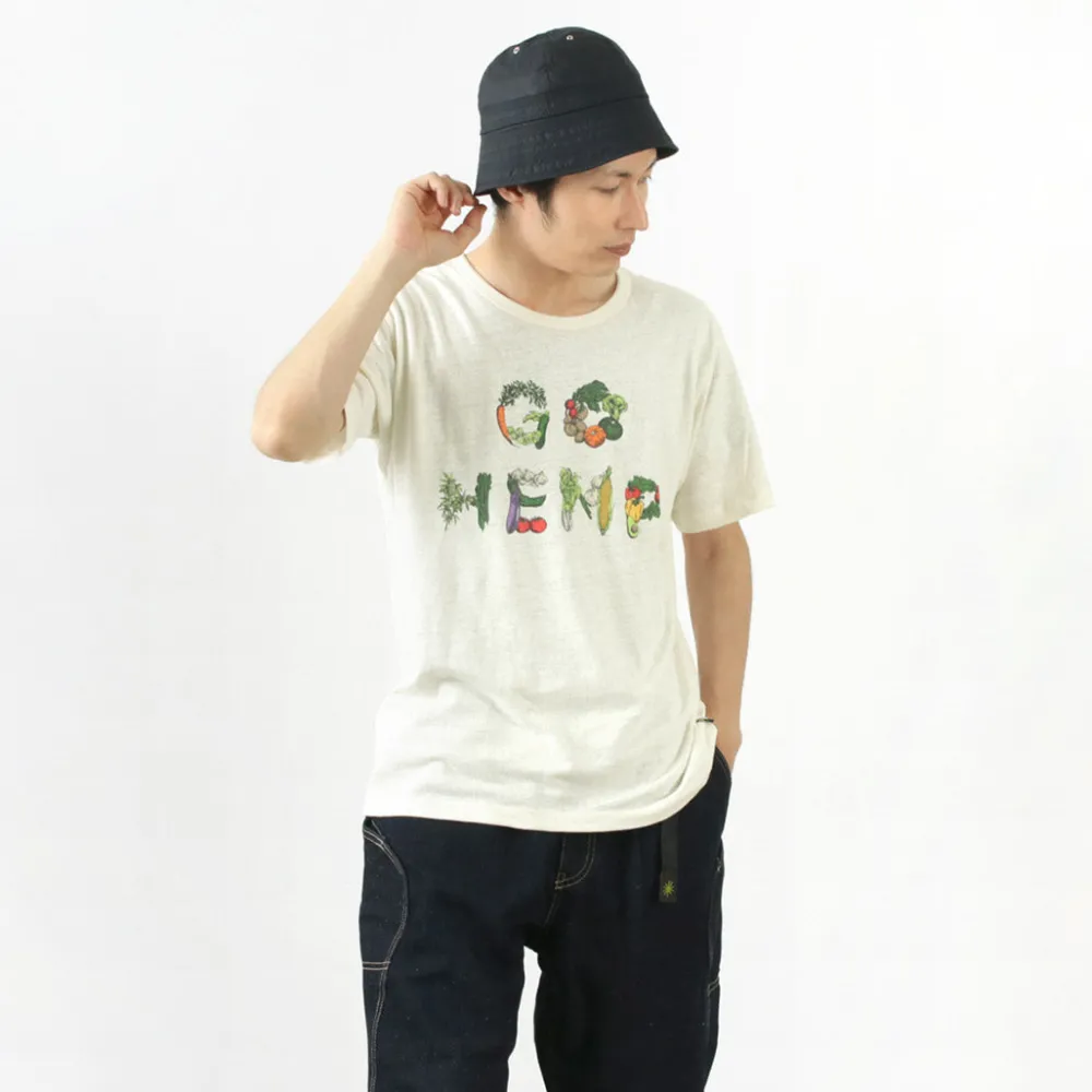 GOHEMP T-Shirts^/ VEGE & HERB LOGO BASIC S/SL TEE