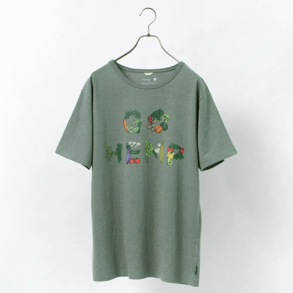 GOHEMP T-Shirts^/ VEGE & HERB LOGO BASIC S/SL TEE