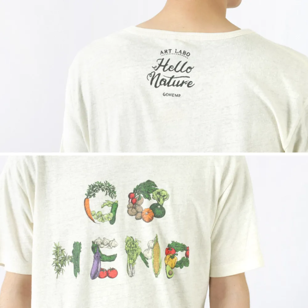 GOHEMP T-Shirts^/ VEGE & HERB LOGO BASIC S/SL TEE