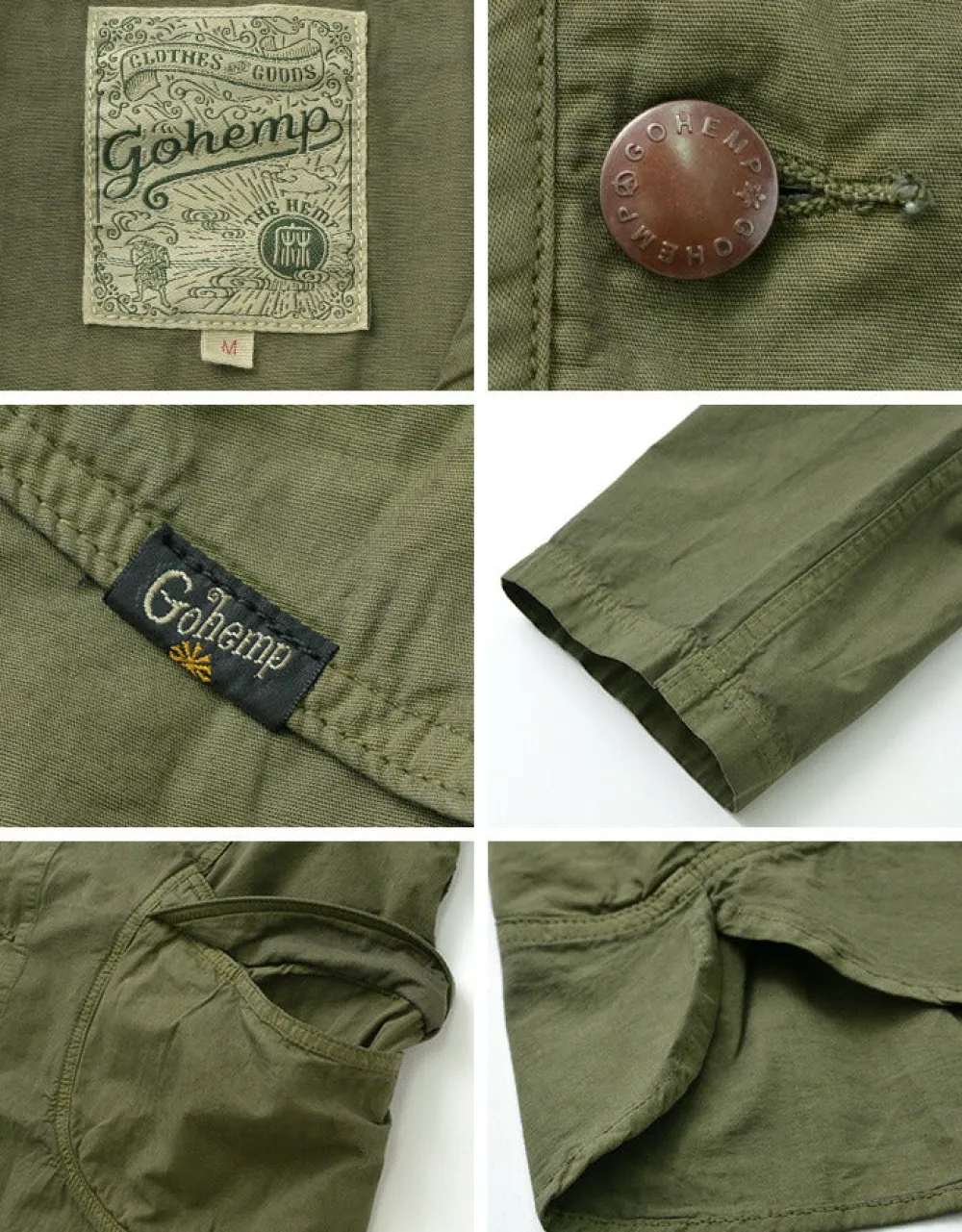 GOHEMP Jackets^/ Vendor no collar jacket