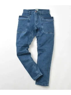GOHEMP Jeans^/ Vendor Tapered Slim Pants / Used Wash blue