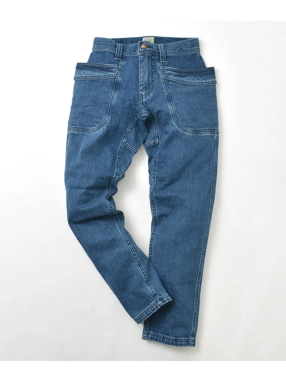 GOHEMP Jeans^/ Vendor Tapered Slim Pants / Used Wash blue