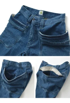 GOHEMP Jeans^/ Vendor Tapered Slim Pants / Used Wash blue
