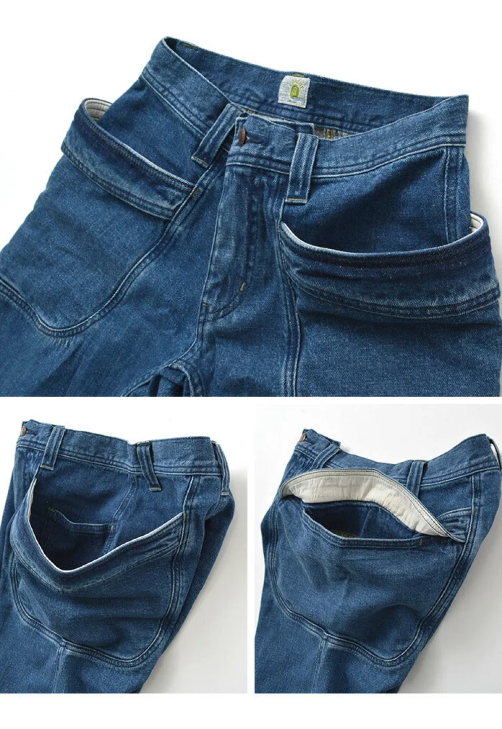 GOHEMP Jeans^/ Vendor Tapered Slim Pants / Used Wash blue