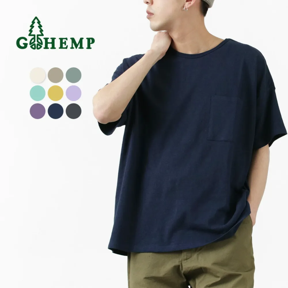GOHEMP T-Shirts^/ Wide Pockets T-Shirt
