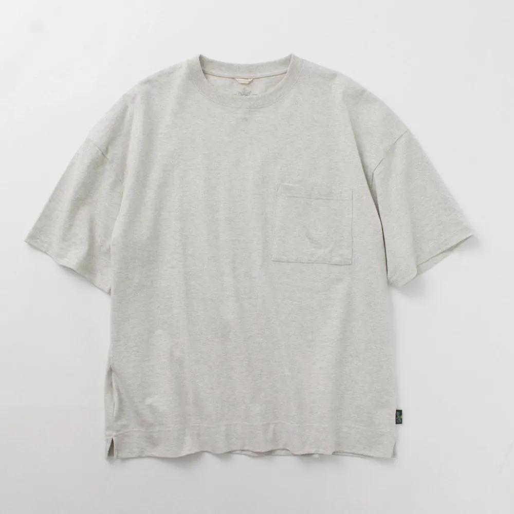 GOHEMP T-Shirts^/ Wide slit T-shirt Heather