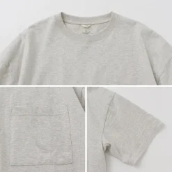 GOHEMP T-Shirts^/ Wide slit T-shirt Heather
