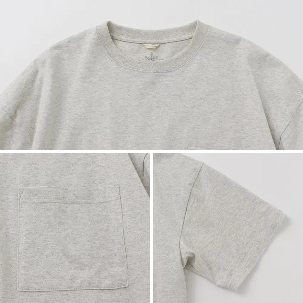 GOHEMP T-Shirts^/ Wide slit T-shirt Heather