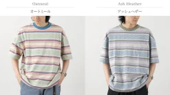 GOHEMP T-Shirts^/ Wide Slit T-Shirt Hemp Leaf Jacquard