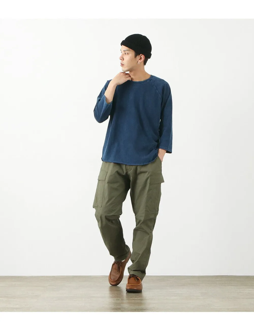 GOOD ON T-Shirts^/ Baseball T-Shirt Raglan / Shave indigo
