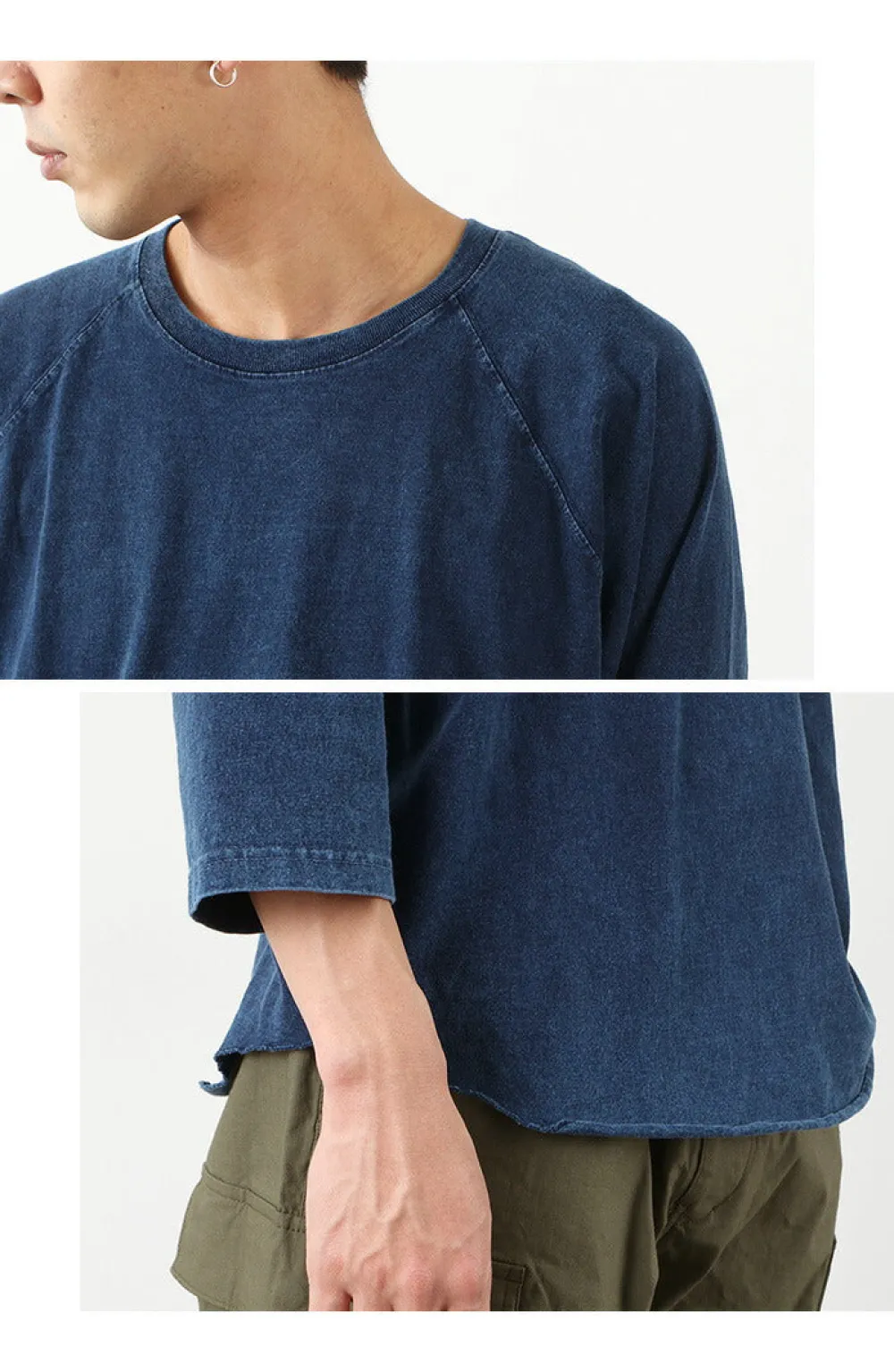GOOD ON T-Shirts^/ Baseball T-Shirt Raglan / Shave indigo