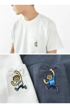 GOOD ON T-Shirts^/ GO BOY Hanging embroidery short sleeve pocket