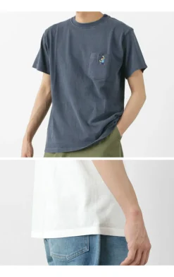 GOOD ON T-Shirts^/ GO BOY Hanging embroidery short sleeve pocket