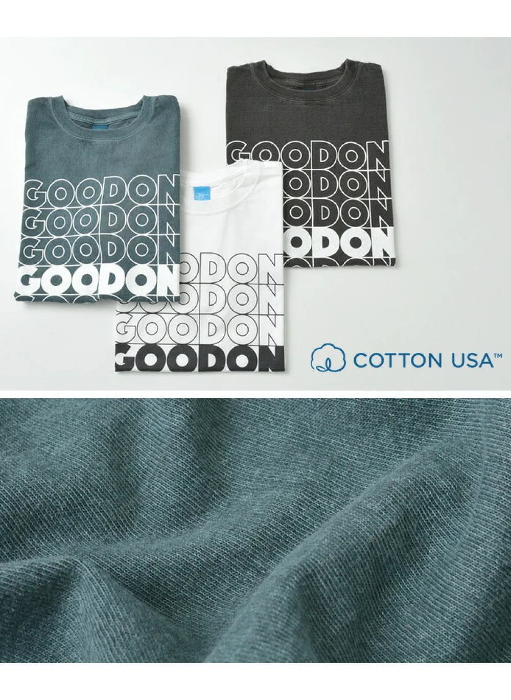 GOOD ON T-Shirts^/ GO SQUARE LOGO short sleeve T-shirt