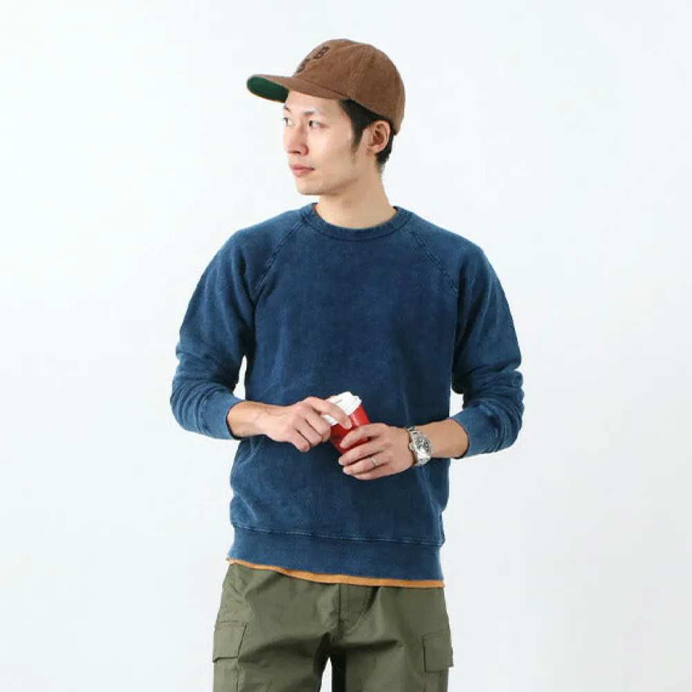 GOOD ON Sweatshirts^/ GOBW101 IS Raglan Crew Sweatshirt indigo