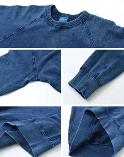 GOOD ON Sweatshirts^/ GOBW101 IS Raglan Crew Sweatshirt indigo