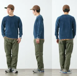 GOOD ON Sweatshirts^/ GOBW101 IS Raglan Crew Sweatshirt indigo