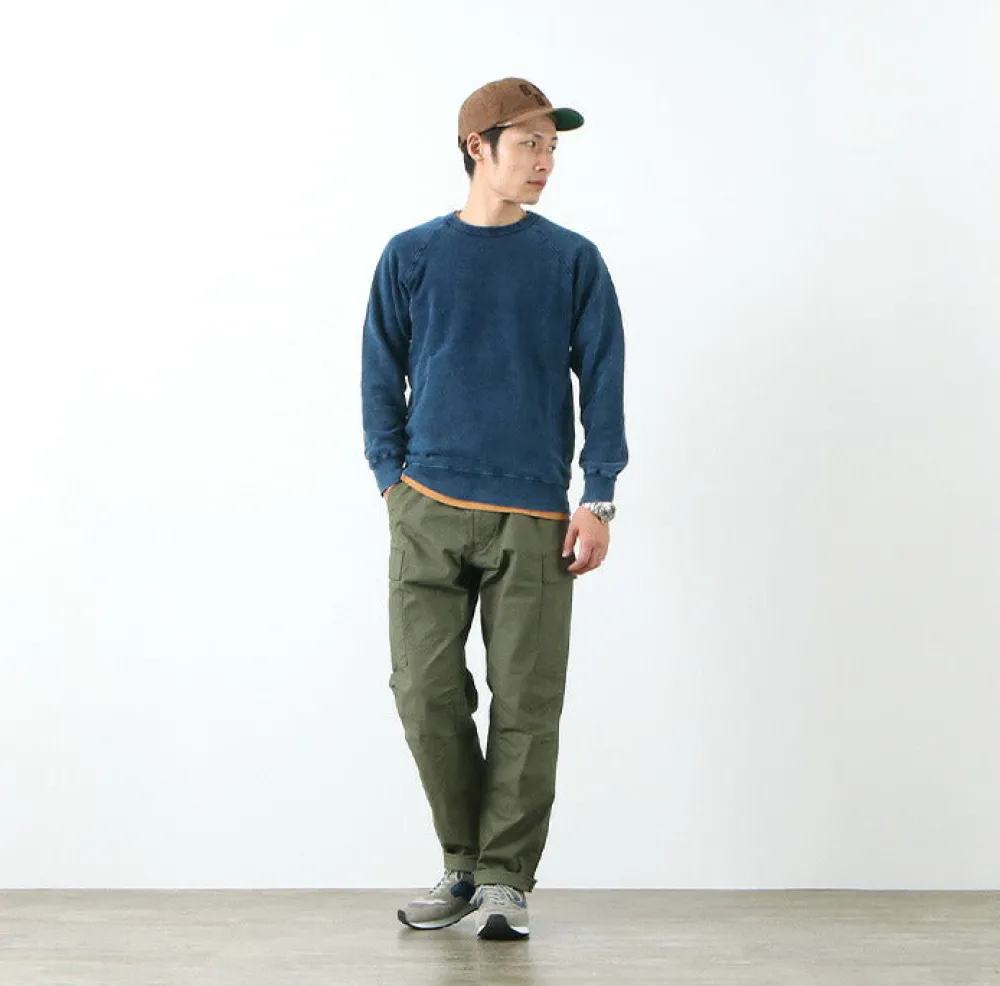 GOOD ON Sweatshirts^/ GOBW101 IS Raglan Crew Sweatshirt indigo