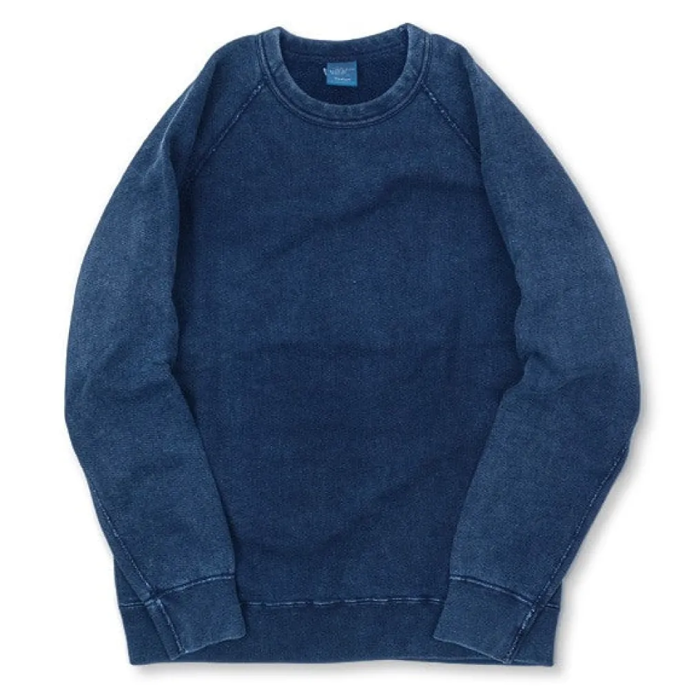 GOOD ON Sweatshirts^/ GOBW101 IS Raglan Crew Sweatshirt indigo