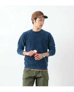 GOOD ON Sweatshirts^/ GOBW101 IS Raglan Crew Sweatshirt indigo