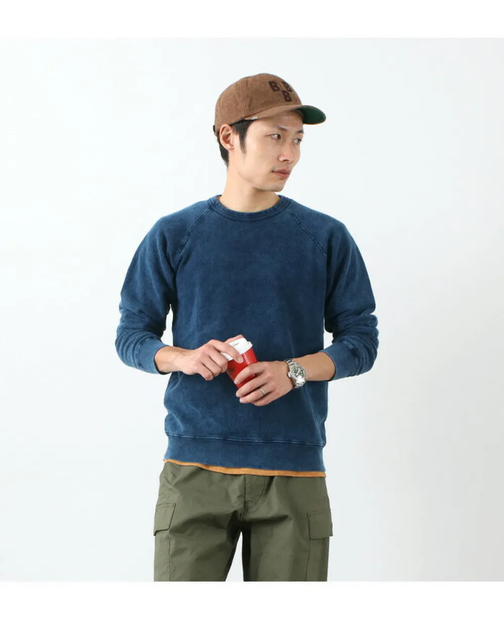 GOOD ON Sweatshirts^/ GOBW101 IS Raglan Crew Sweatshirt indigo
