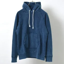 GOOD ON Sweatshirts^/ GOBW1203 IS Raglan Pullover Hooded Sweatshirt indigo