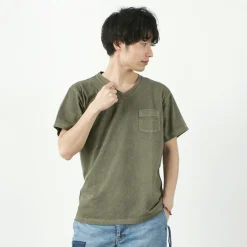 GOOD ON T-Shirts^/ GOST1408 Short sleeve V-neck pocket T-shirt