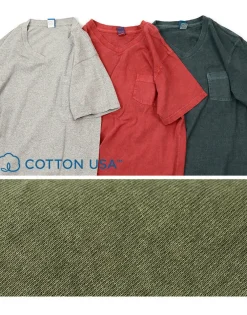 GOOD ON T-Shirts^/ GOST1408 Short sleeve V-neck pocket T-shirt