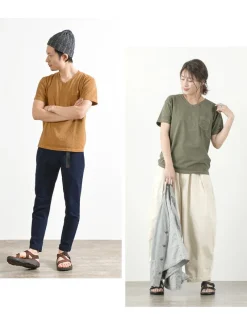 GOOD ON T-Shirts^/ GOST1408 Short sleeve V-neck pocket T-shirt