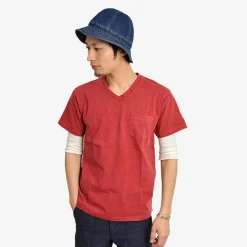 GOOD ON T-Shirts^/ GOST1408 Short sleeve V-neck pocket T-shirt