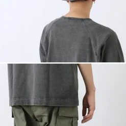 GOOD ON T-Shirts^/ Half Sleeve Heavy Retro Henry Neck T-Shirt