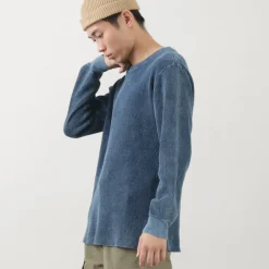 GOOD ON T-Shirts^/ Indigo Long Sleeve Thermal T-Shirt blue