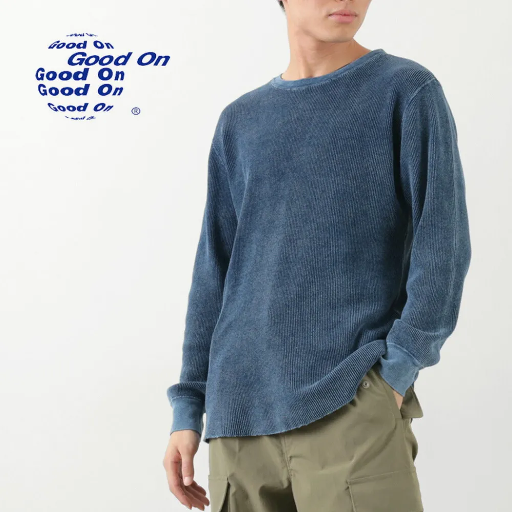 GOOD ON T-Shirts^/ Indigo Long Sleeve Thermal T-Shirt blue