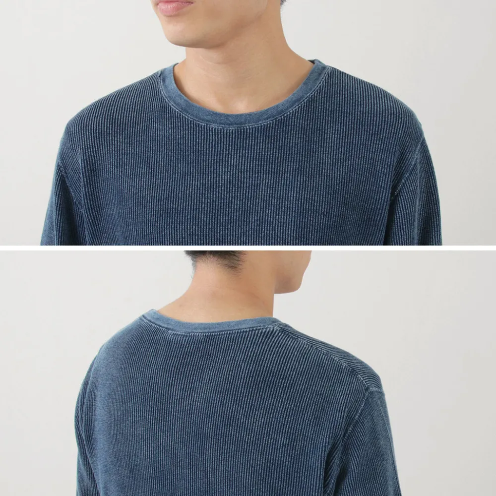 GOOD ON T-Shirts^/ Indigo Long Sleeve Thermal T-Shirt blue