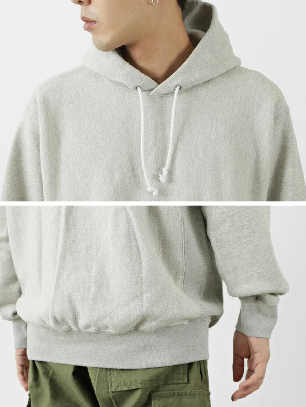 GOOD ON Sweatshirts^/ Jacquard Woven Boa Fell Jacket gray
