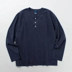 GOOD ON T-Shirts^/ Long Sleeve Henley Neck T-Shirt