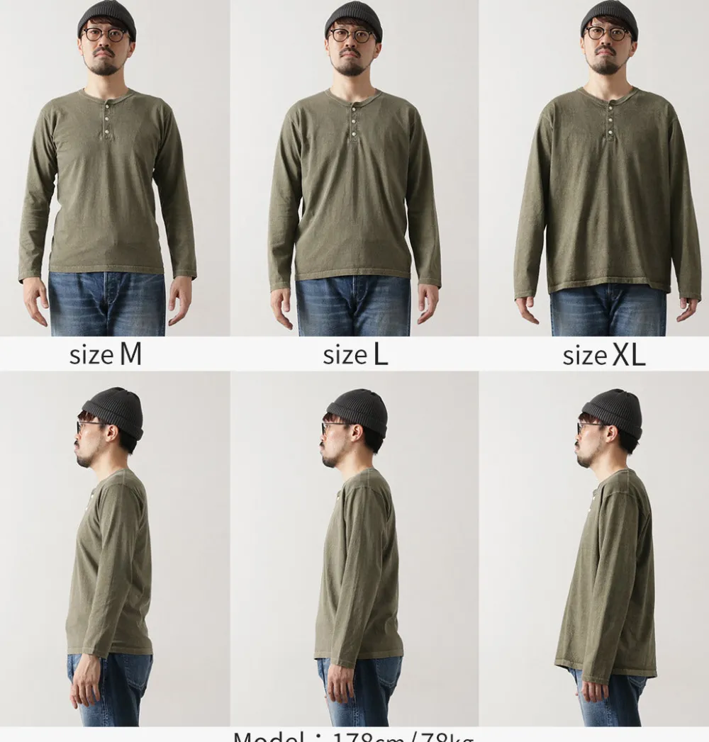 GOOD ON T-Shirts^/ Long Sleeve Henley Neck T-Shirt
