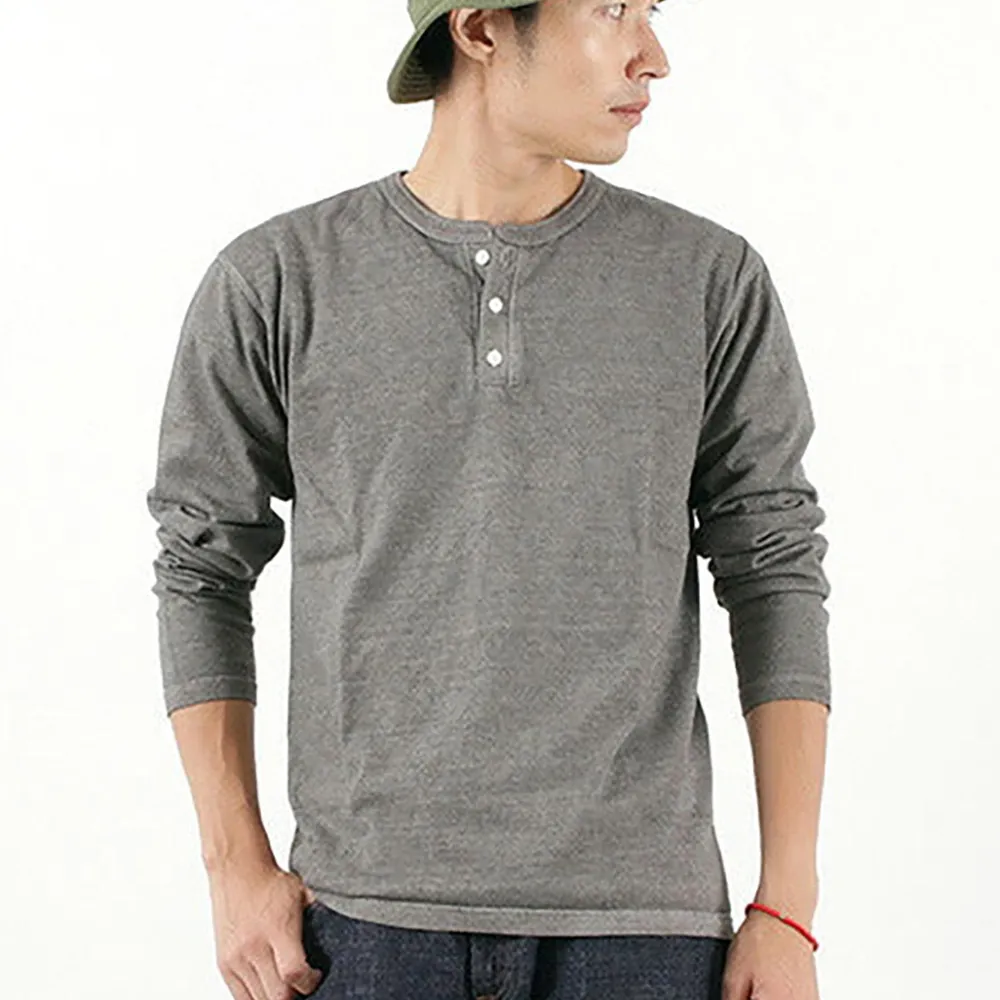 GOOD ON T-Shirts^/ Long Sleeve Henley Neck T-Shirt