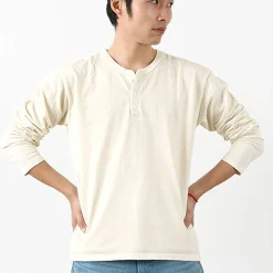GOOD ON T-Shirts^/ Long Sleeve Henley Neck T-Shirt