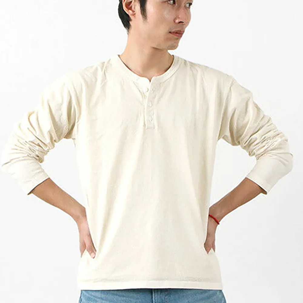 GOOD ON T-Shirts^/ Long Sleeve Henley Neck T-Shirt