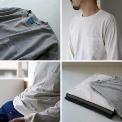 GOOD ON T-Shirts^/ Long Sleeve Pocket Crew T-Shirt