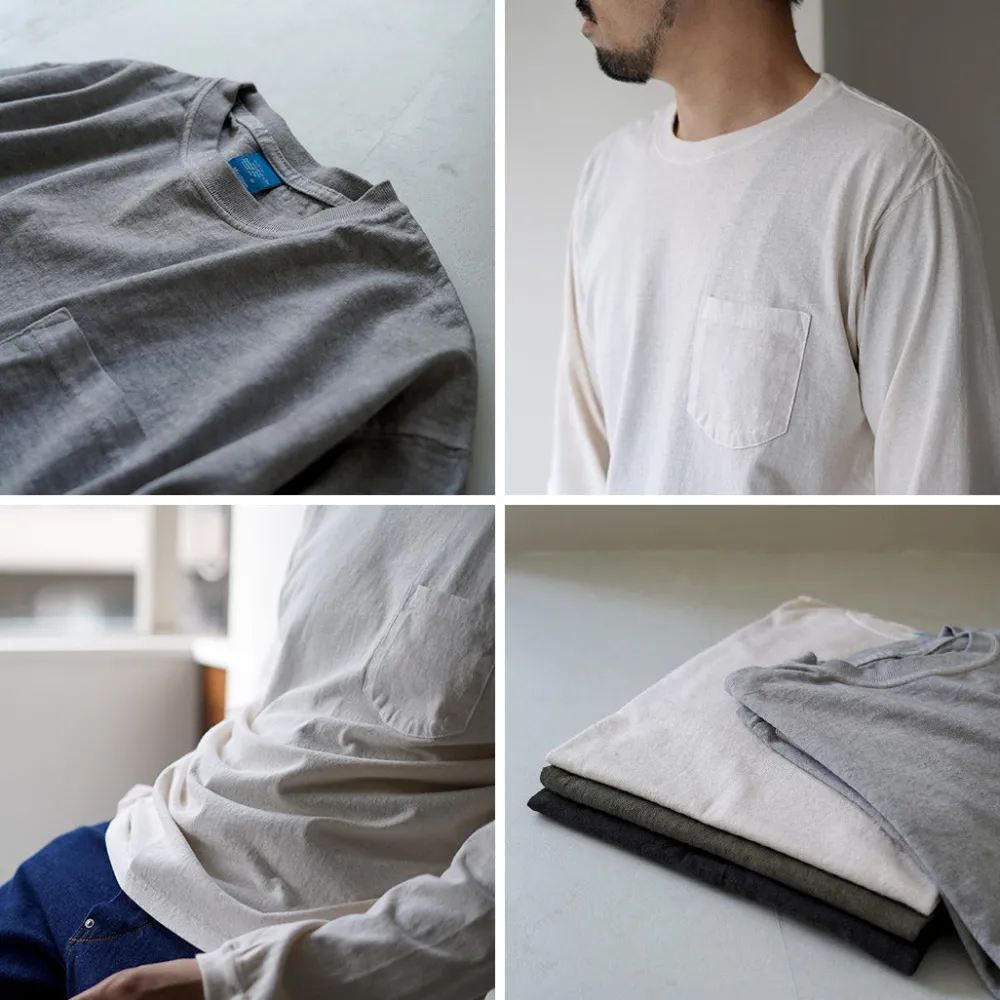 GOOD ON T-Shirts^/ Long Sleeve Pocket Crew T-Shirt