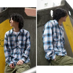 GOOD ON Shirts^/ Ombre Long Sleeve Open Shirt