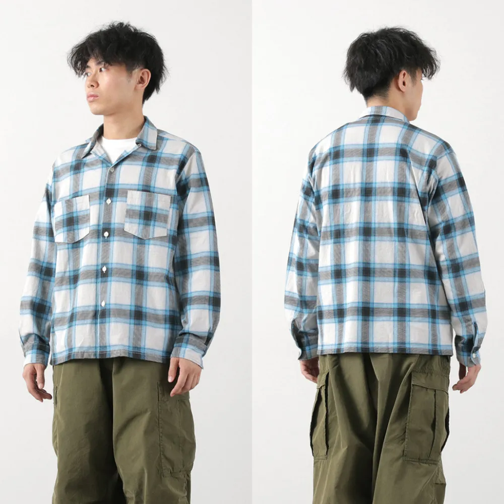 GOOD ON Shirts^/ Ombre Long Sleeve Open Shirt