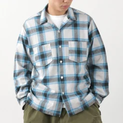 GOOD ON Shirts^/ Ombre Long Sleeve Open Shirt