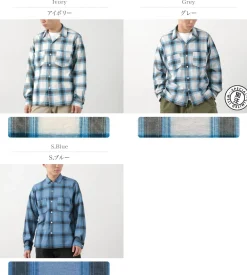 GOOD ON Shirts^/ Ombre Long Sleeve Open Shirt