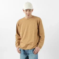 GOOD ON T-Shirts^/ Organic long sleeve crew neck t-shirt