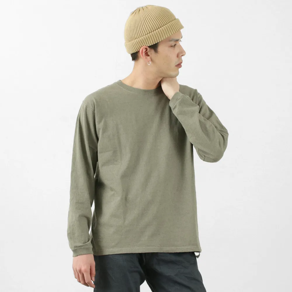GOOD ON T-Shirts^/ Organic long sleeve crew neck t-shirt