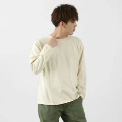 GOOD ON T-Shirts^/ Organic long sleeve crew neck t-shirt