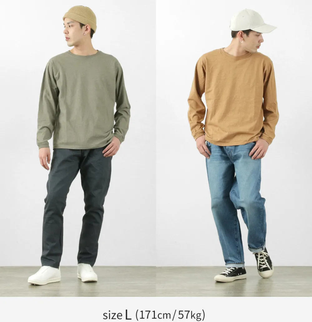 GOOD ON T-Shirts^/ Organic long sleeve crew neck t-shirt